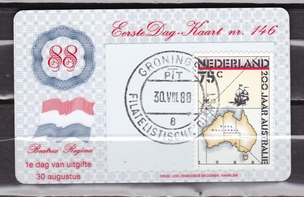 Nederland Eerste Dag Kaartjes EDK nr. 146, Postzegels en Munten, Ophalen of Verzenden, Onbeschreven, Nederland