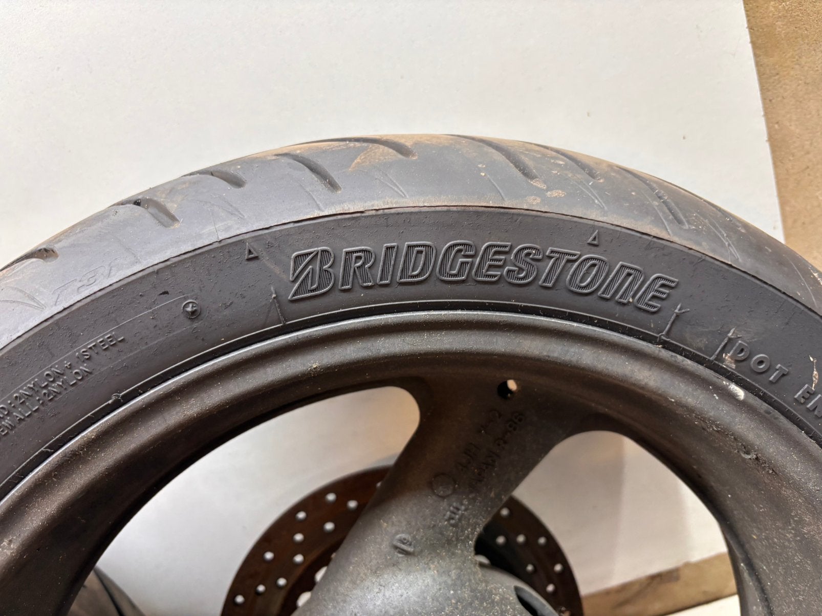Yamaha YZF600R Thundercat Wielenset Bridgestone Battlax, Gebruikt, Ophalen of Verzenden, Thundercat, 600R