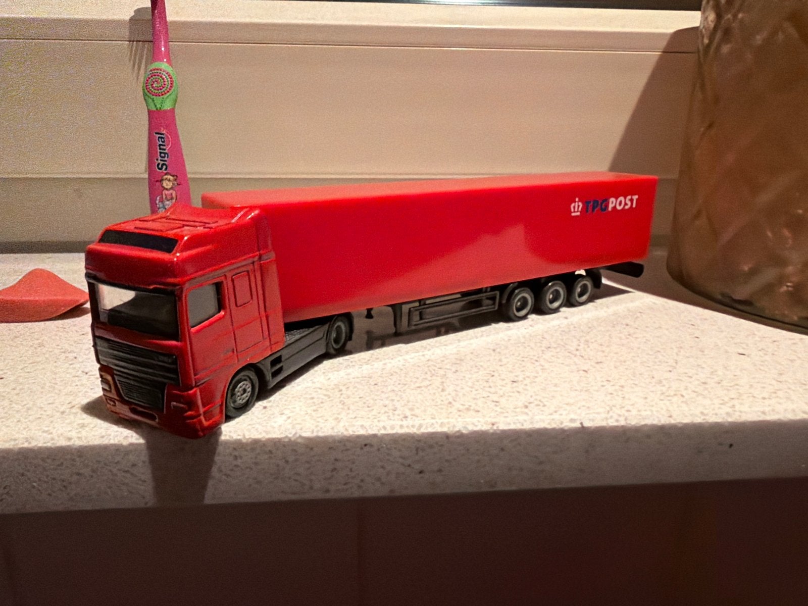 1/87 DAF PTT Post vrachtwagen - Mooi oudje, Overige merken, Gebruikt, C, Ophalen of Verzenden