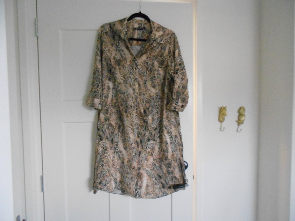 Expresso jurk maat. 46, Kleding | Dames, Bruin, Maat 46/48 (XL) of groter, Zo goed als nieuw, Knielengte