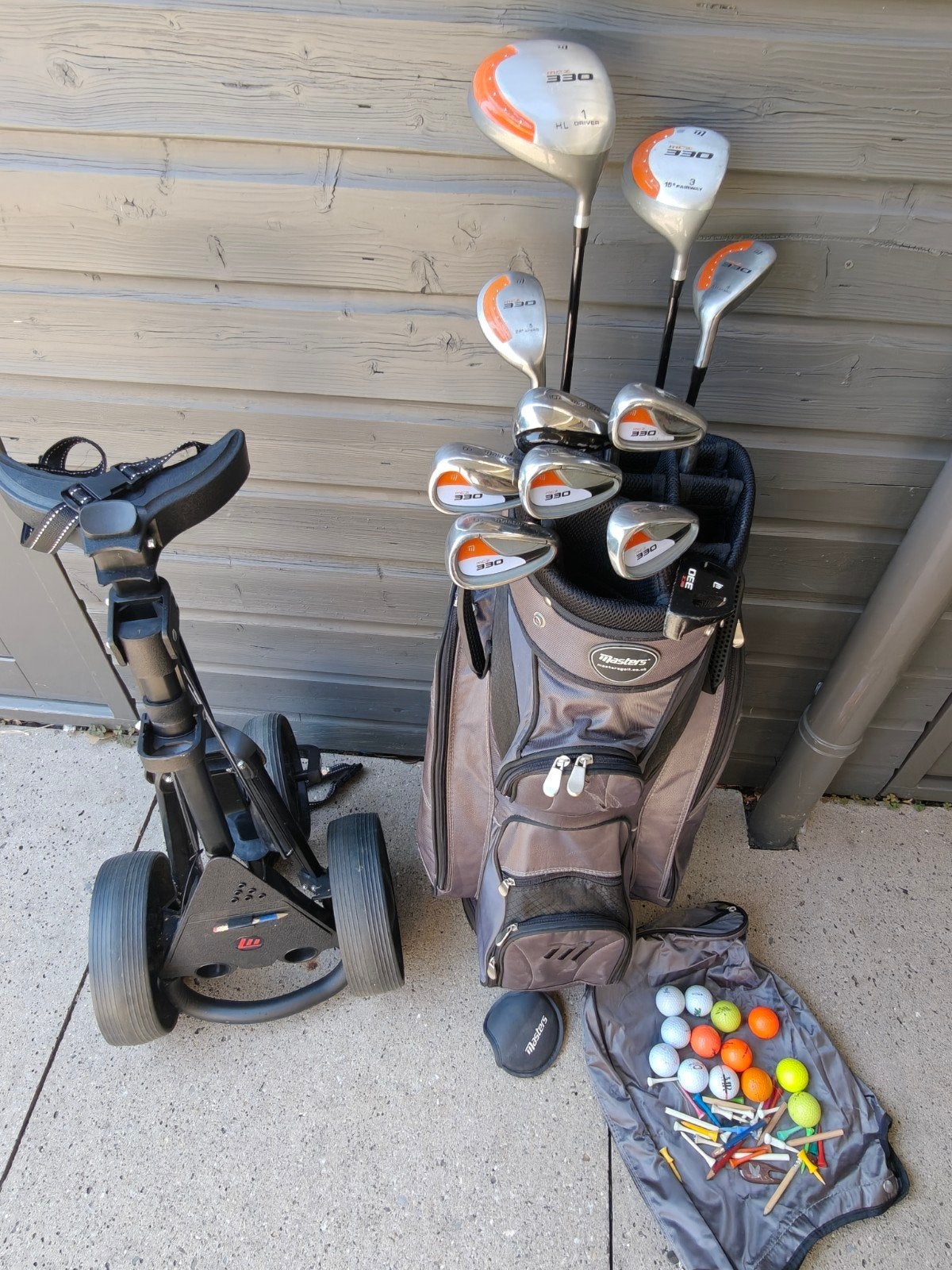 Complete MODERNE golfset dames als NIEUW+ tas + 3 wiel Troll, Ophalen of Verzenden, Zo goed als nieuw, Set, Overige merken
