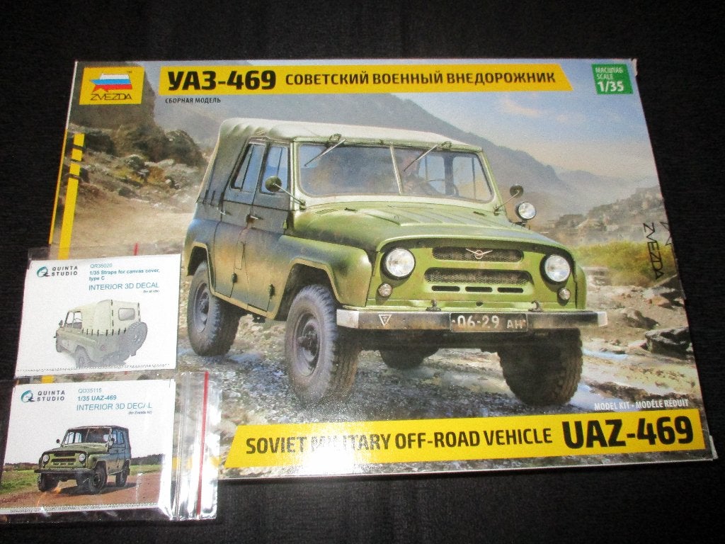 D-485,ZVEZDA 1-35,NO,3629,UAZ-469 Soviet Military Off-Road V, Overige merken, 1:32 tot 1:50, Overige typen, Nieuw