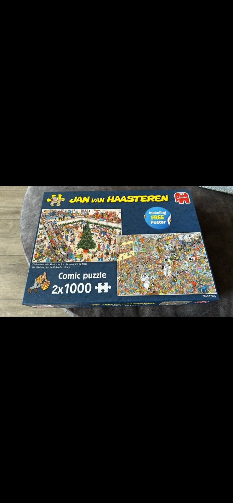 2x 1000 stukjes puzzels jan van haasteren, Ophalen of Verzenden, 500 t/m 1500 stukjes, Zo goed als nieuw