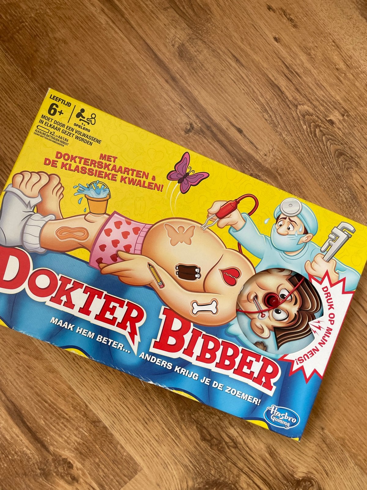 Dokter Bibber spel - Compleet op 1 onderdeeltje na, Een of twee spelers, Ophalen of Verzenden, Zo goed als nieuw