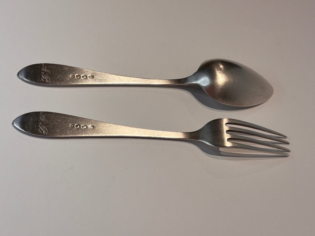 Zilveren Couvert J.M. van Kempen (1929) – Model Puntfilet, Antiek en Kunst, Ophalen of Verzenden