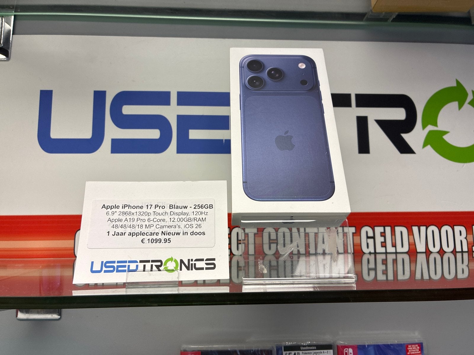Apple iPhone 17 Pro Blauw - 256GB, Nieuw in doos, Telecommunicatie, Mobiele telefoons | Apple iPhone, 256 GB, Nieuw, Ophalen of Verzenden