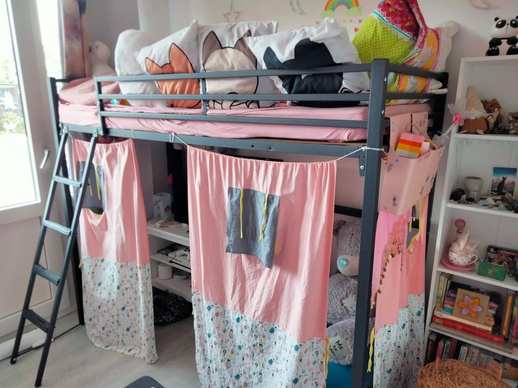 Kinder hoogslaper te koop (vanaf 50 euro), Ophalen, Eenpersoons, Zo goed als nieuw, 90 cm