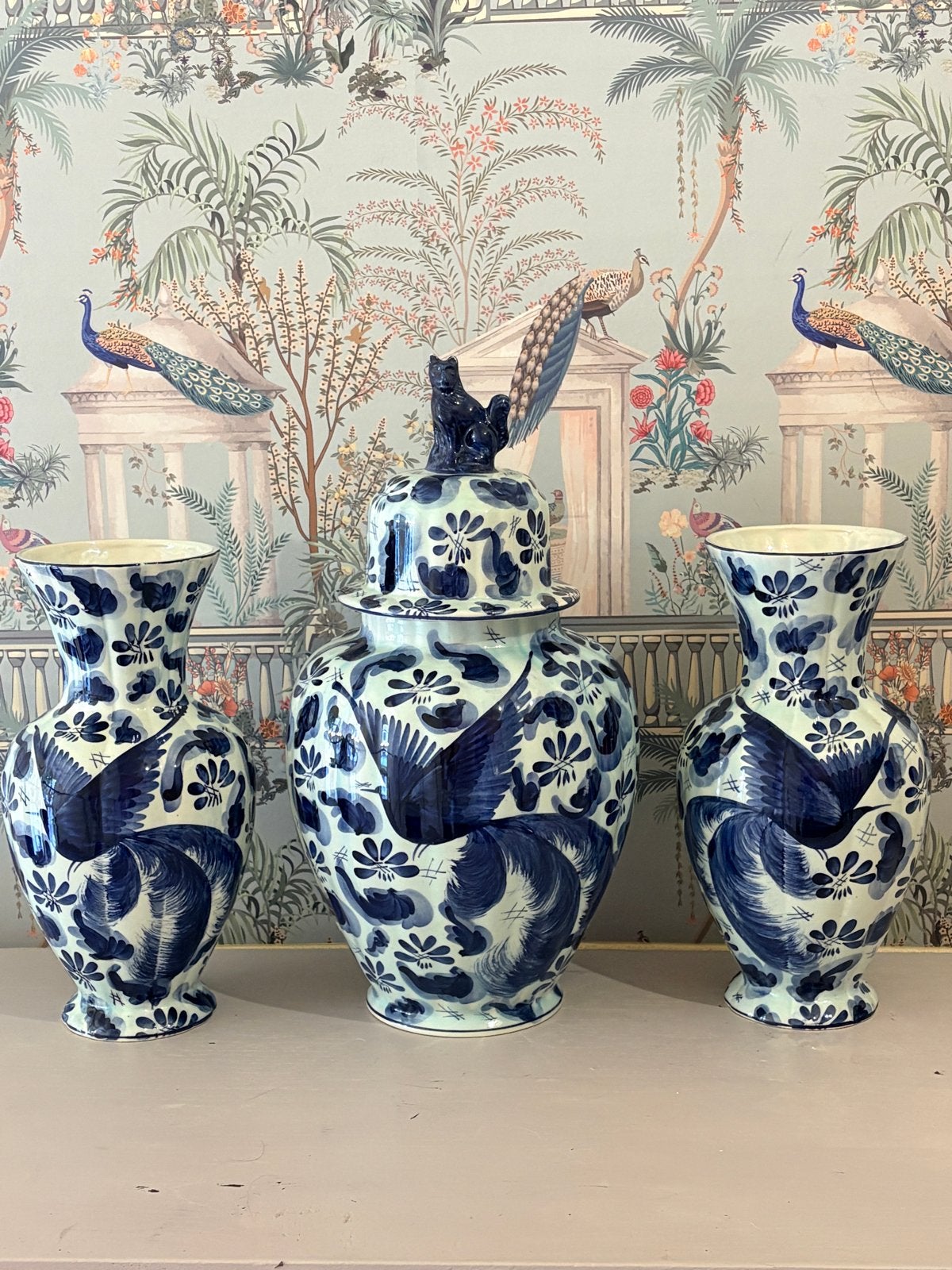 Vintage driedelige kaststel Hubert Bequet, Quaregnon, Ophalen of Verzenden