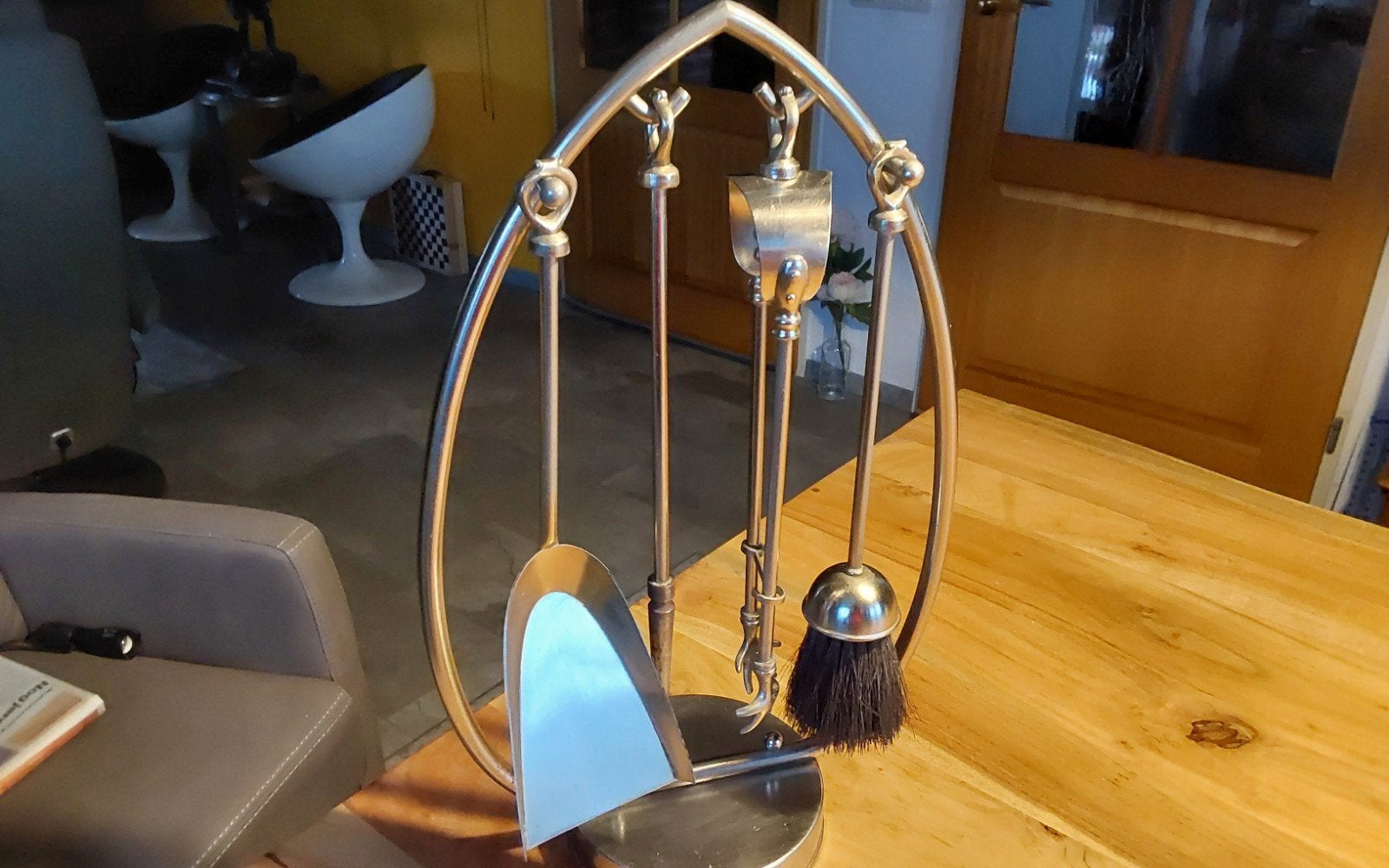 openhaardset koper perfect 25,00, Ophalen of Verzenden