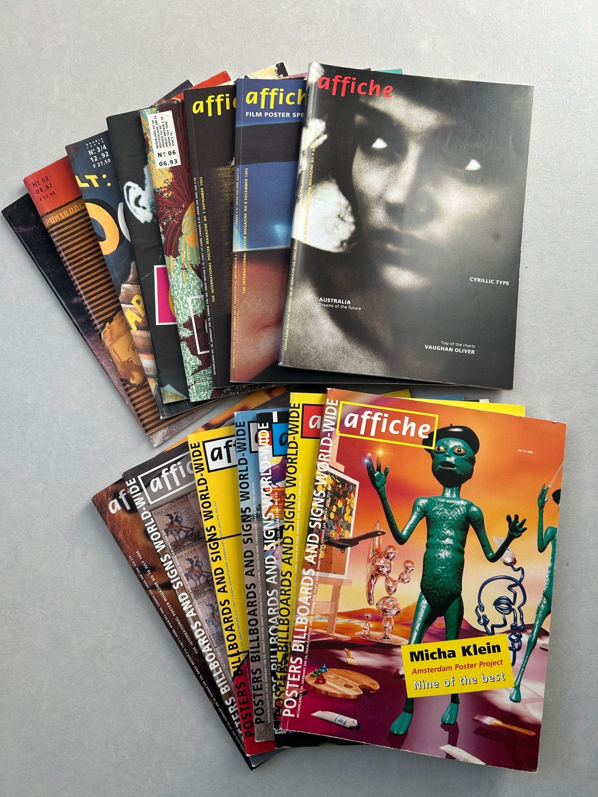 Affiche International Poster Magazine - 16 nummers, Ophalen of Verzenden, A1 t/m A3, Reclame, Rechthoekig Staand