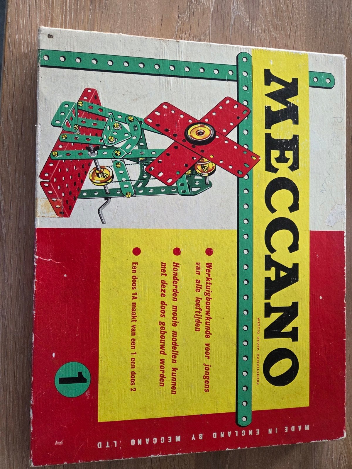 Vintage Meccano Bouwdoos No. 1 - Compleet met Boekje, Ophalen of Verzenden