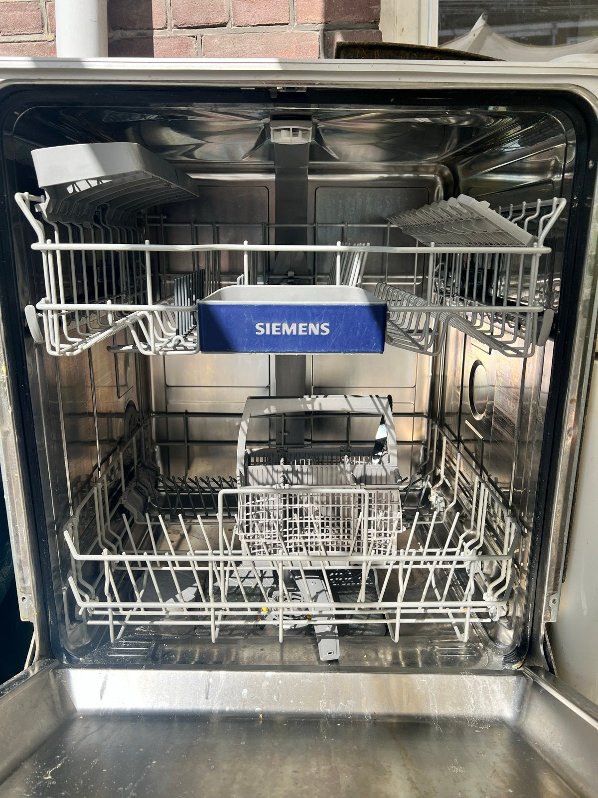 Siemens inbouw vaatwasser - met front, Ophalen, Gebruikt, Minder dan 85 cm, 60 cm of meer
