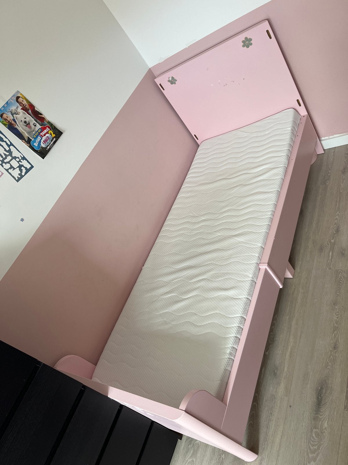 Busunge meegroeibed 80x200 incl bijbehorend meegroeimatras, Ophalen of Verzenden, 80 cm, 200 cm, Hout