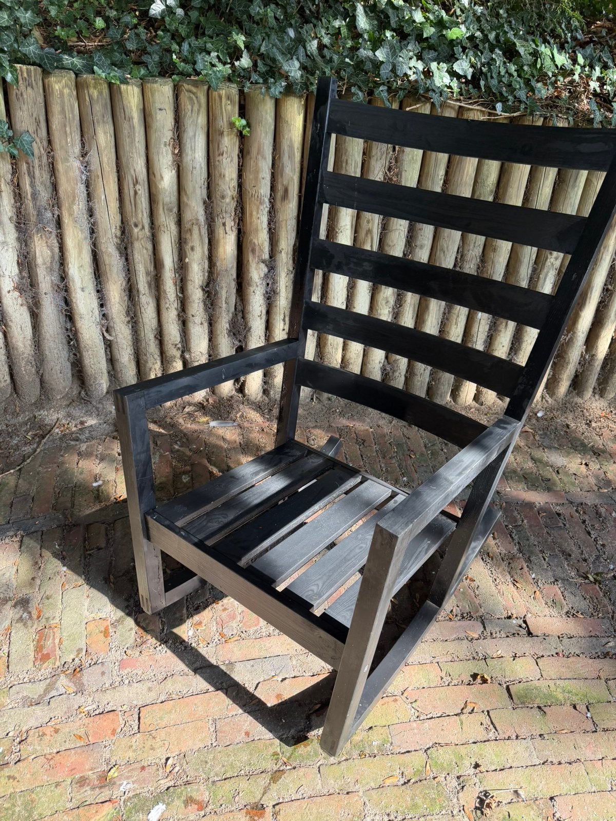 Schommelstoel van IKEA, Ophalen, Scandinavisch design, Zwart, Zo goed als nieuw