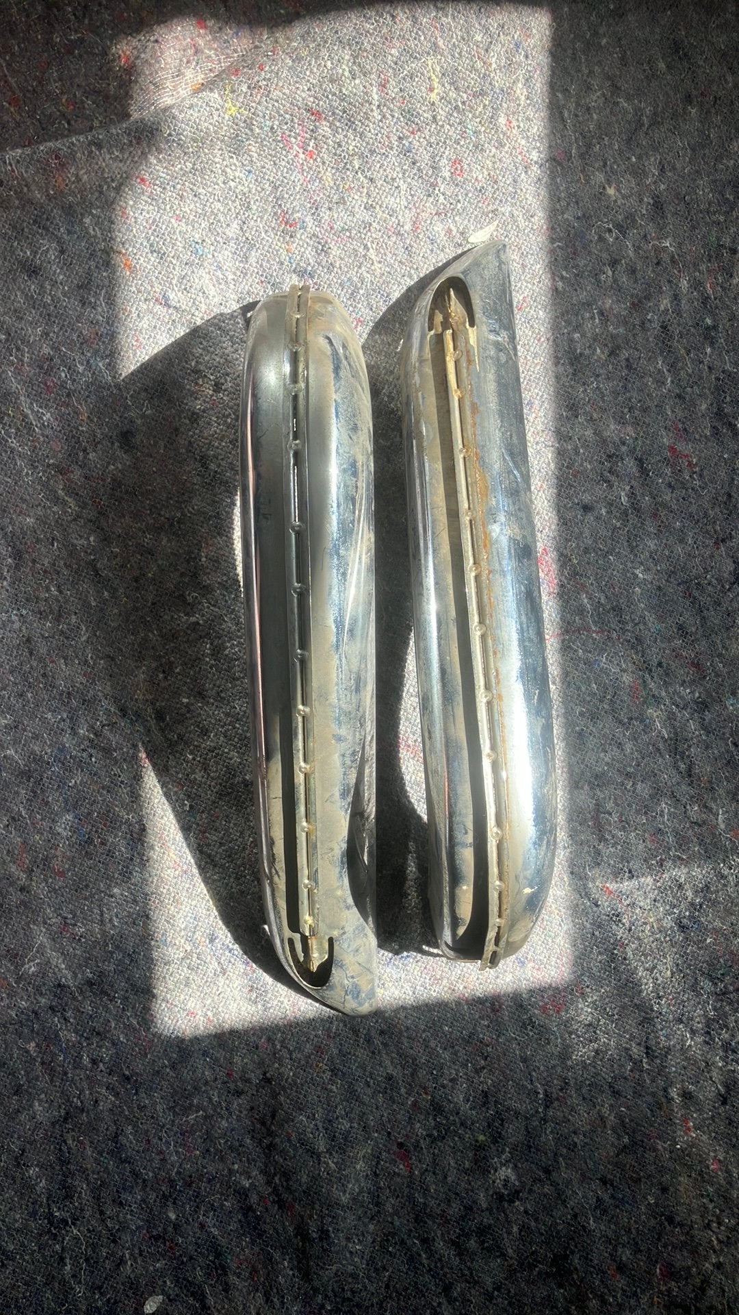 Bumperboeken mercedes w116 chroom links en rechts, Auto-onderdelen, Ophalen of Verzenden, Links, Mercedes-Benz, Bumper