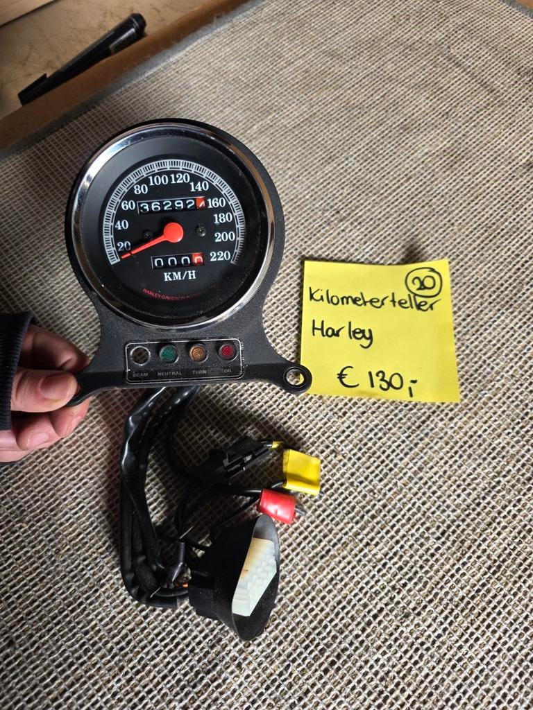 Kilometerteller Harley- Davidson, Motoren, Onderdelen | Harley-Davidson, Ophalen of Verzenden