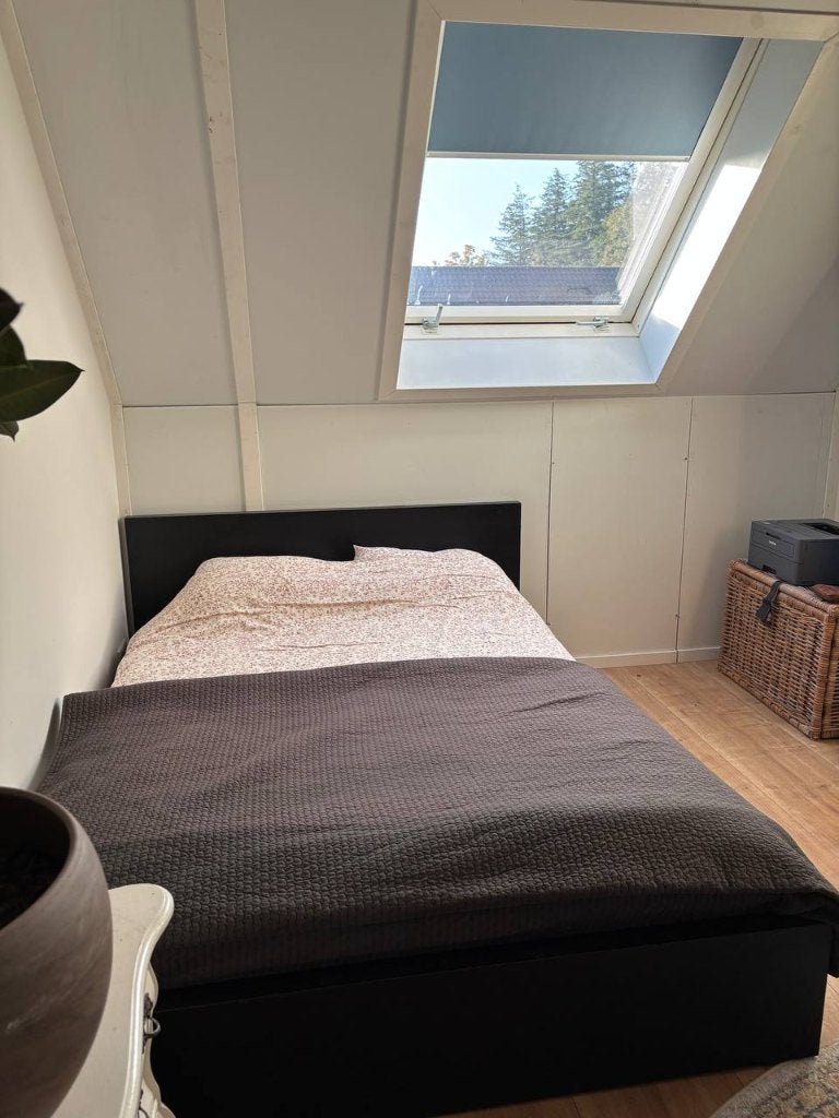 IKEA Malm bed 140cm, Ophalen, Gebruikt, Zwart, Tweepersoons