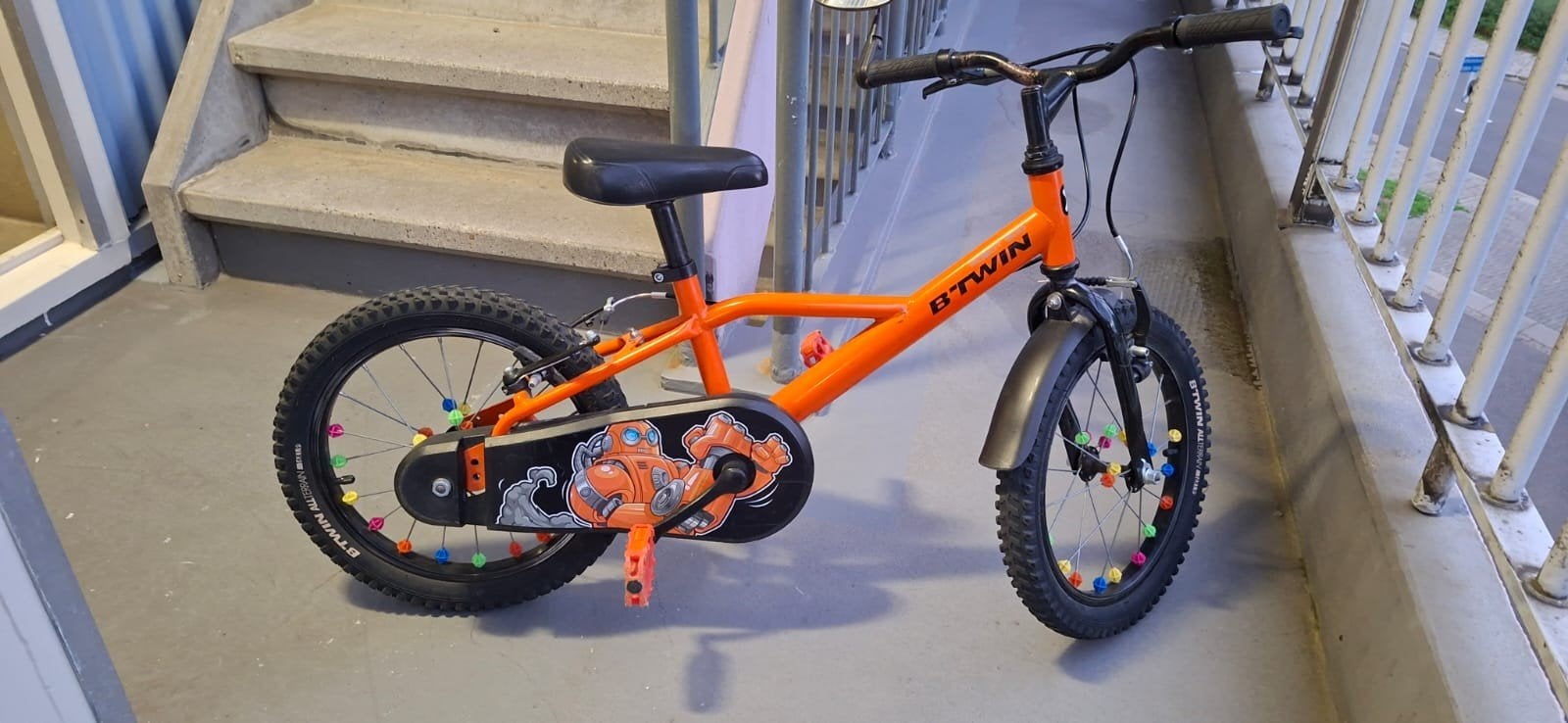 btwin 500 robot 16 inch, Overige merken, Gebruikt, Velgrem, 16 tot 18 inch