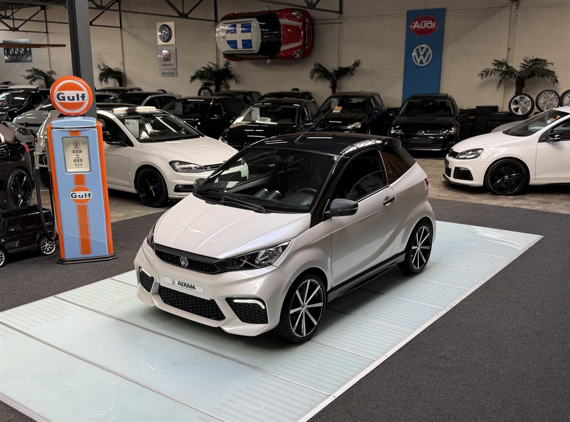 Aixam brommobiel Coupe GTI | LED | Sportvelgen | Carplay | L, Auto's, Automaat, 8 pk, Gebruikt, Overige kleuren