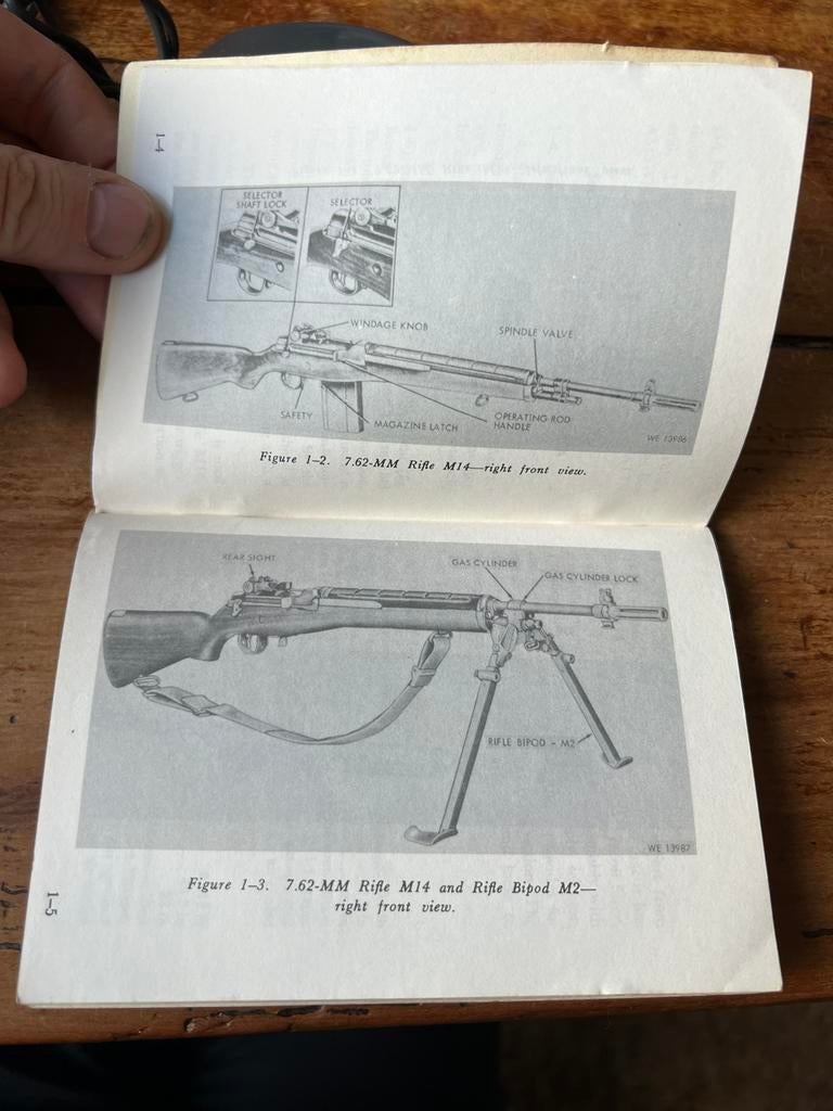 Vietnam Wapen voorschrift 7.62 mm M14 Battle rifle handboek, Amerika, Ophalen of Verzenden, Landmacht