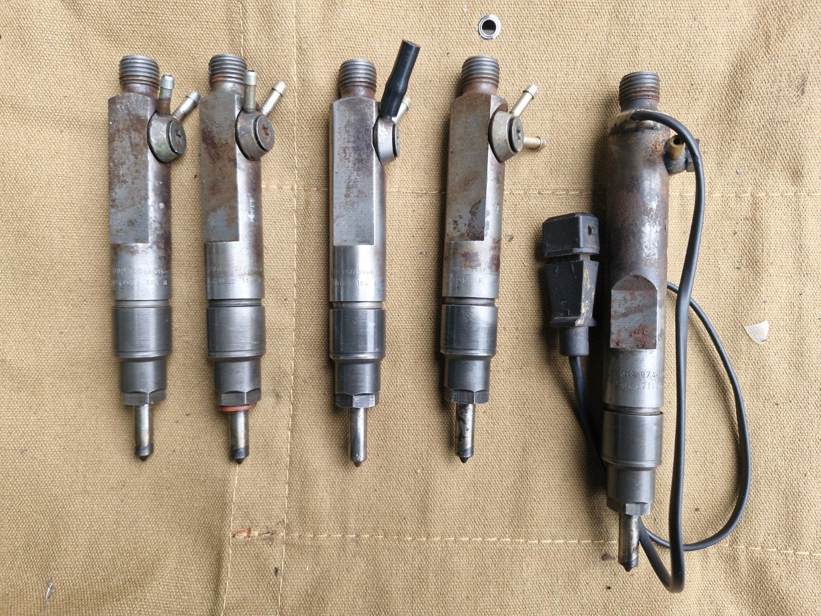set verstuivers t4 2.5 tdi acv 2x ecu 130 pk acv, Ophalen of Verzenden, Gebruikt, Volkswagen