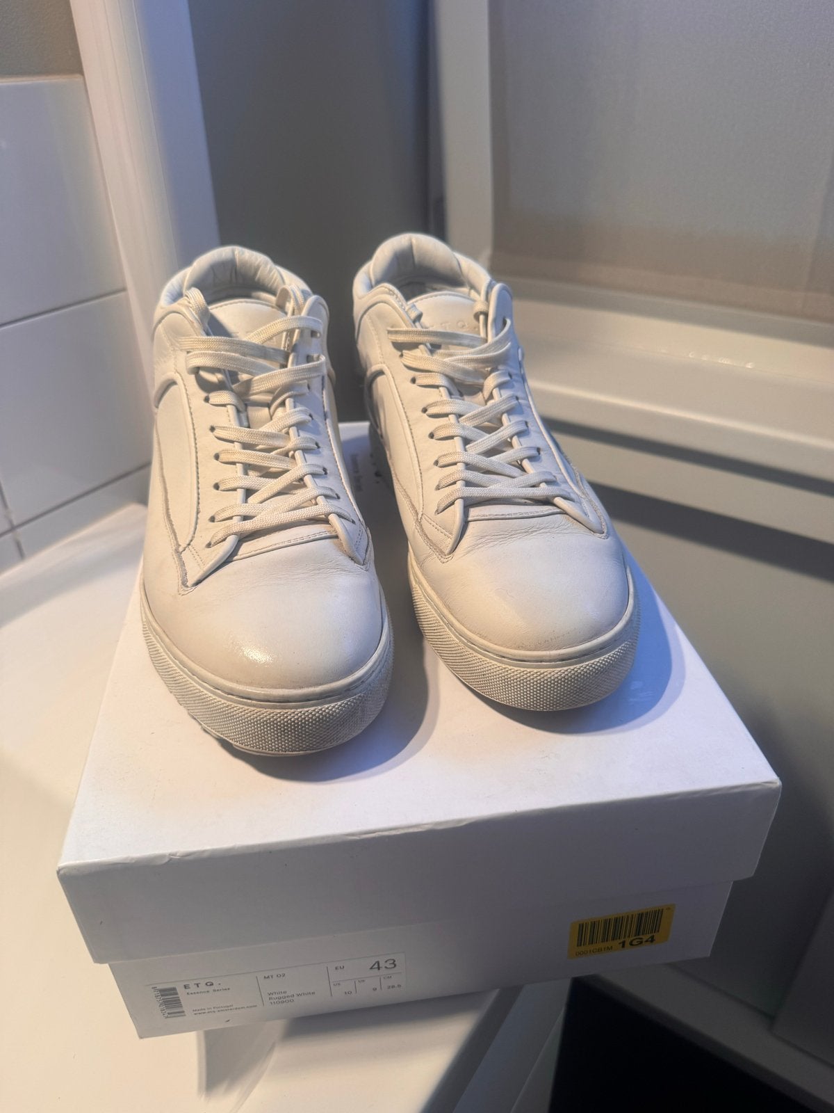 ETQ. Rugged White Sneakers - Maat 43, Wit, Ophalen of Verzenden, Sneakers of Gympen, Zo goed als nieuw