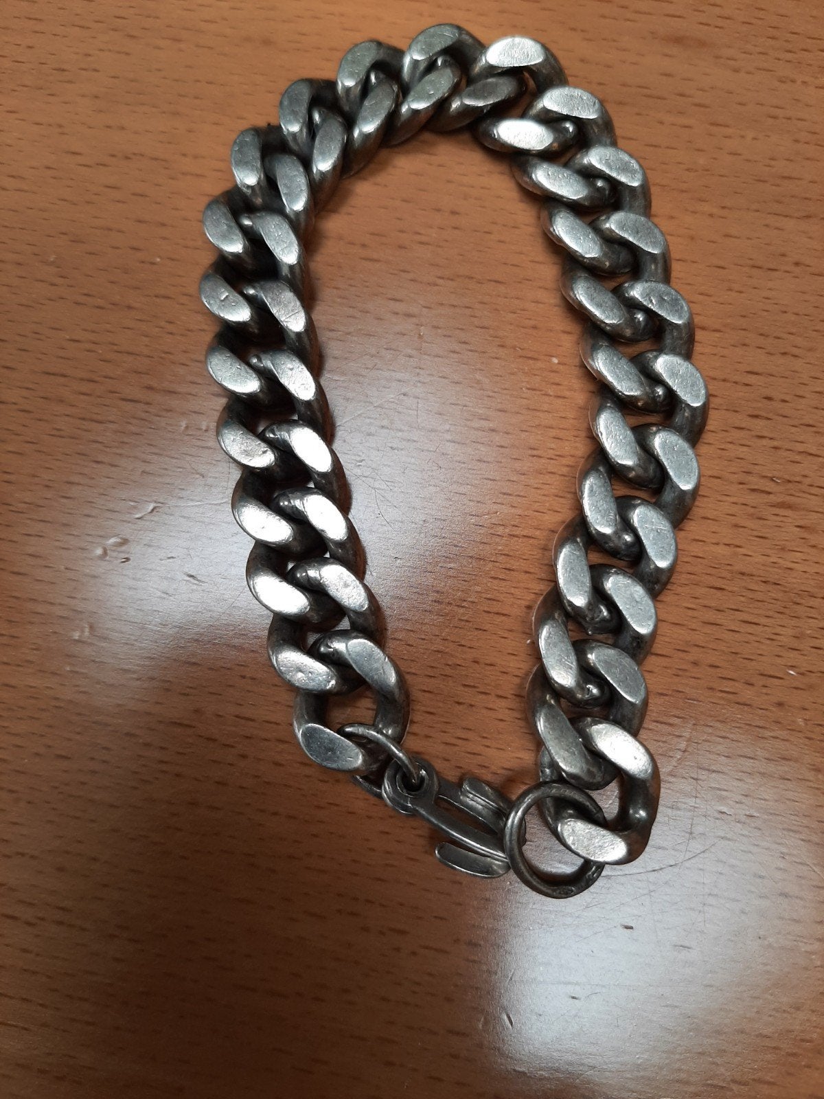 Zilveren Gourmette Armband - Cuban Link - 20cm, Sieraden, Tassen en Uiterlijk, Ophalen of Verzenden, Gebruikt, Zilver, Zilver