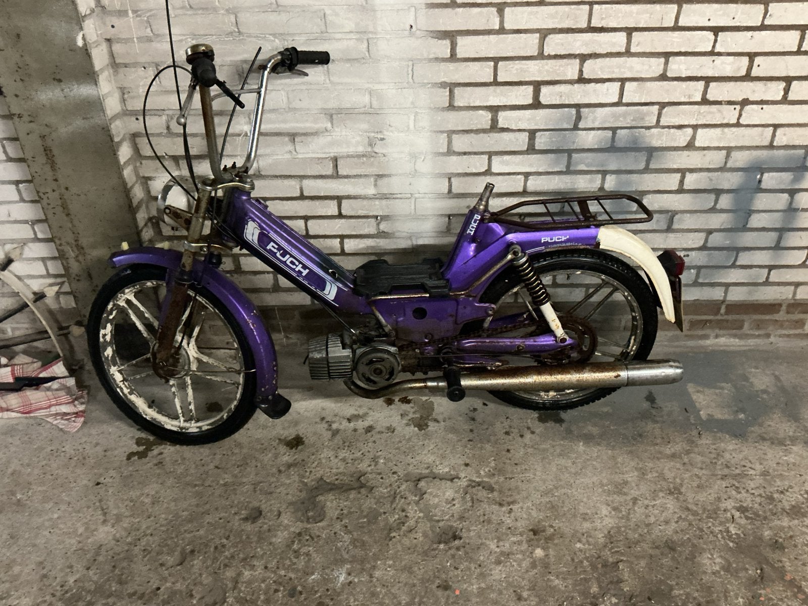 Puch maxi met kenteken en lekke tank, Ophalen, Gebruikt, Maxi