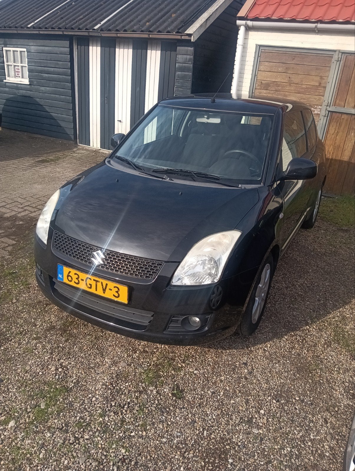 Suzuki Swift 1.5 3D 2008 Zwart, Voorwielaandrijving, 40 €/maand, 4 cilinders, Bedrijf