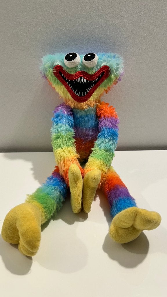 Felgekleurde pluche Huggie wuggie, Ophalen of Verzenden, Nieuw, Overige typen, Middelgroot (20 tot 80 cm)