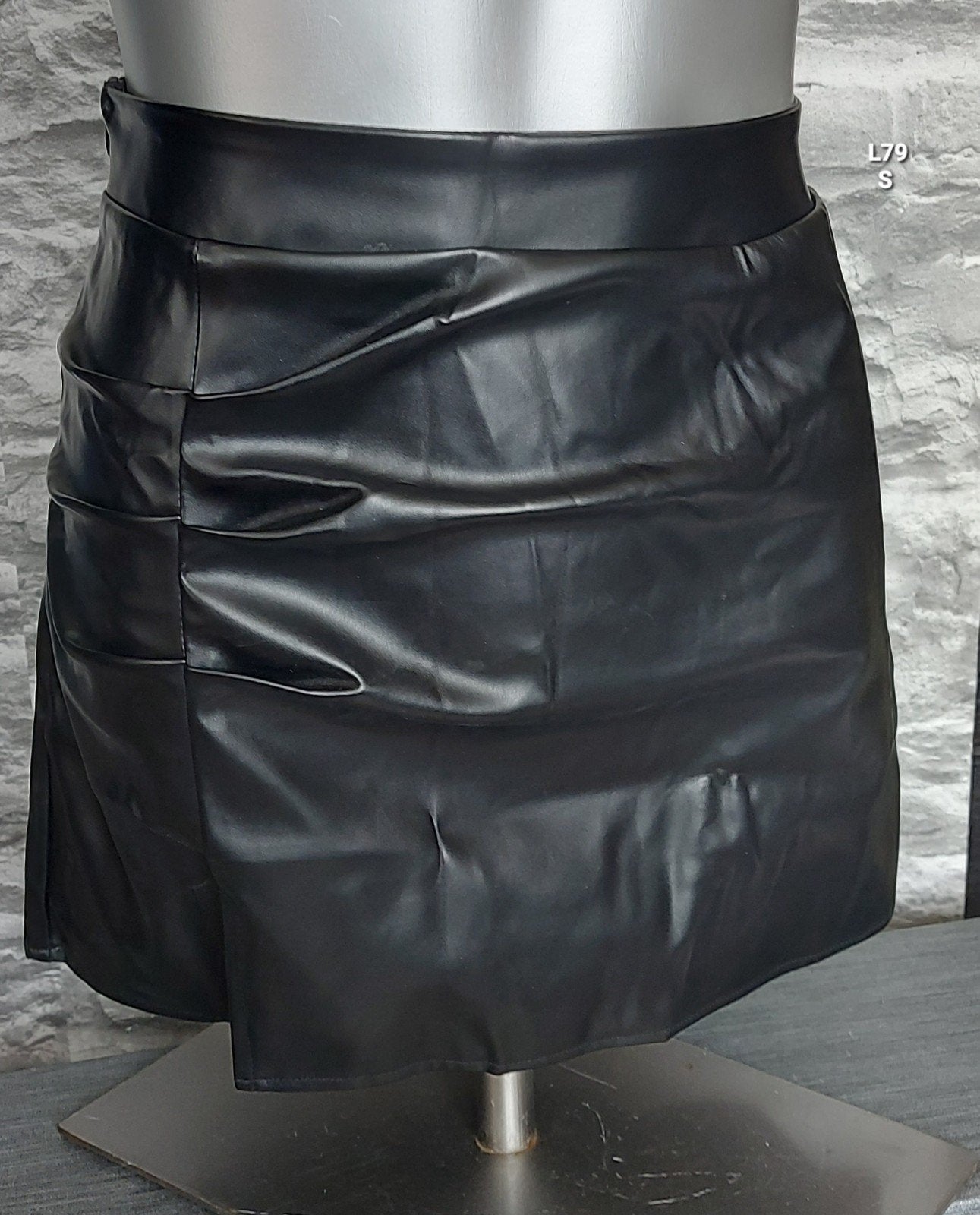 Sexy Zwart leren mini rokje - Maat S, Zwart, Nieuw, Ophalen of Verzenden, Maat 36 (S)