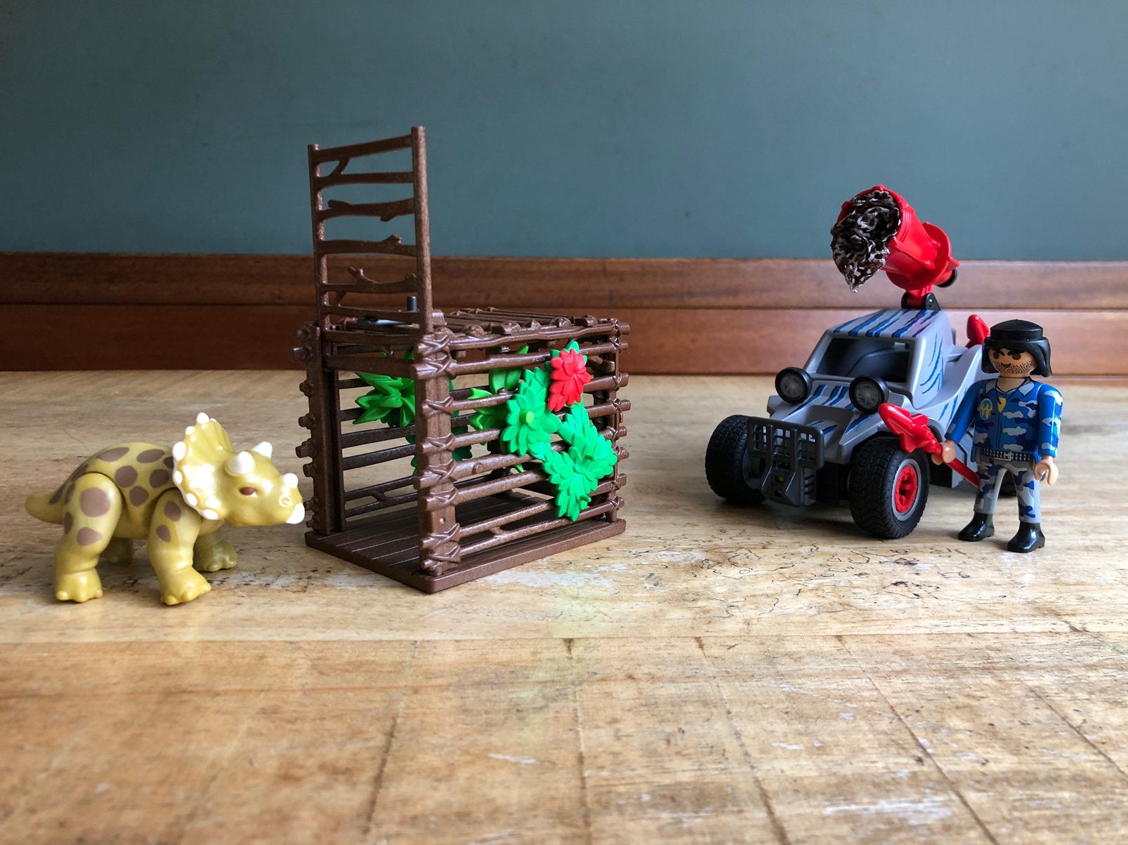 🦖 Offroader met dino vangnet - PlaymoBeau, Ophalen of Verzenden, Zo goed als nieuw