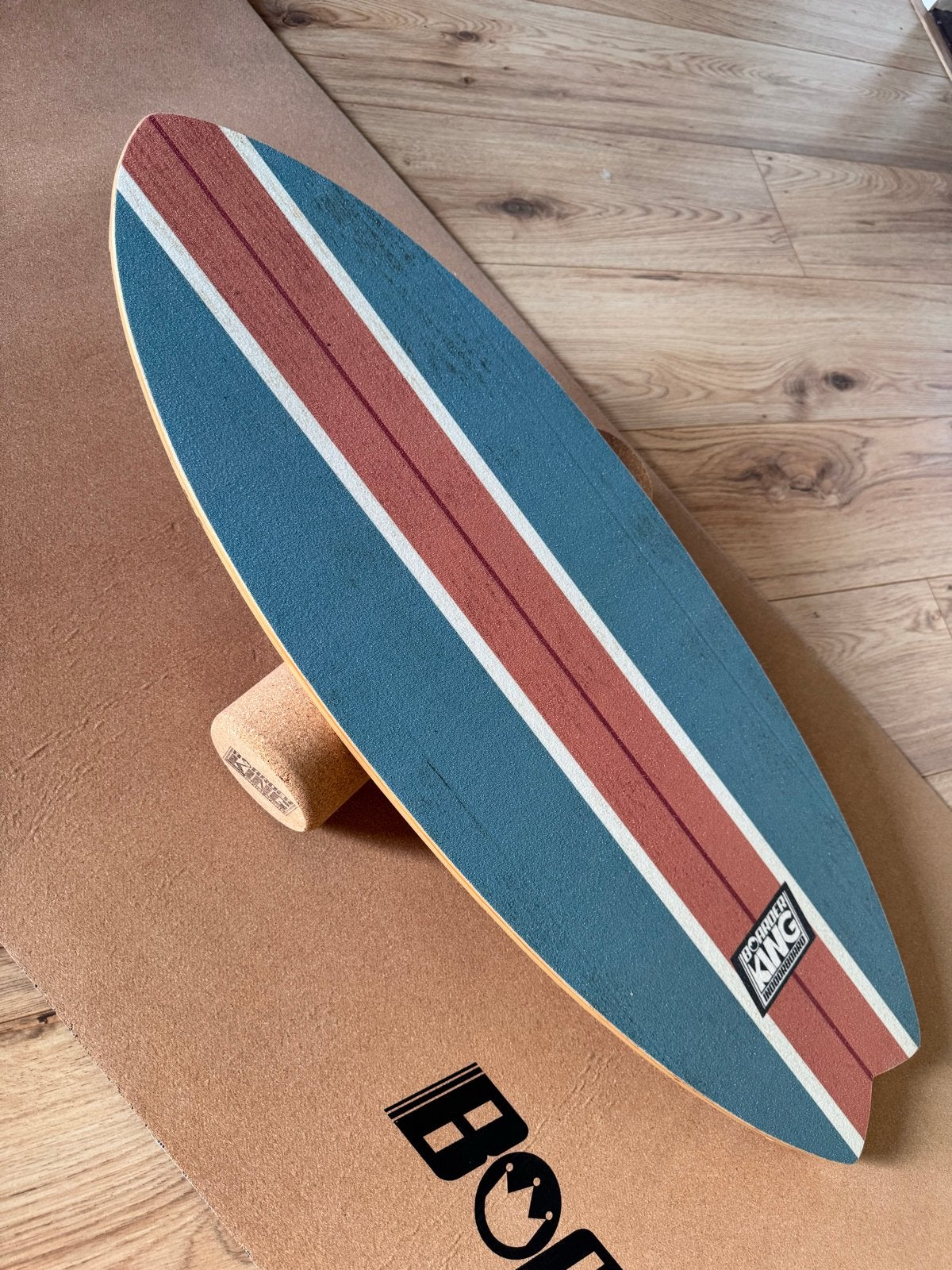 BoarderKing Balance Board met mat en kurkrol, Ophalen, Zo goed als nieuw