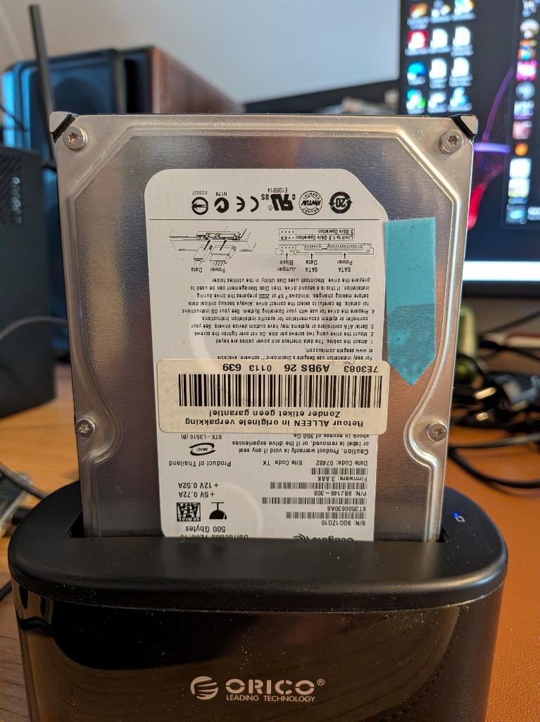 Seagate Barracuda 7200.10 harde schijf 500Gb, Computers en Software, Harde schijven, Desktop, Ophalen of Verzenden