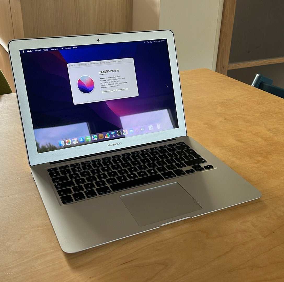 Apple MacBook Air (2015) 13 inch, Computers en Software, Gebruikt, Qwerty, 8 GB, 13 inch