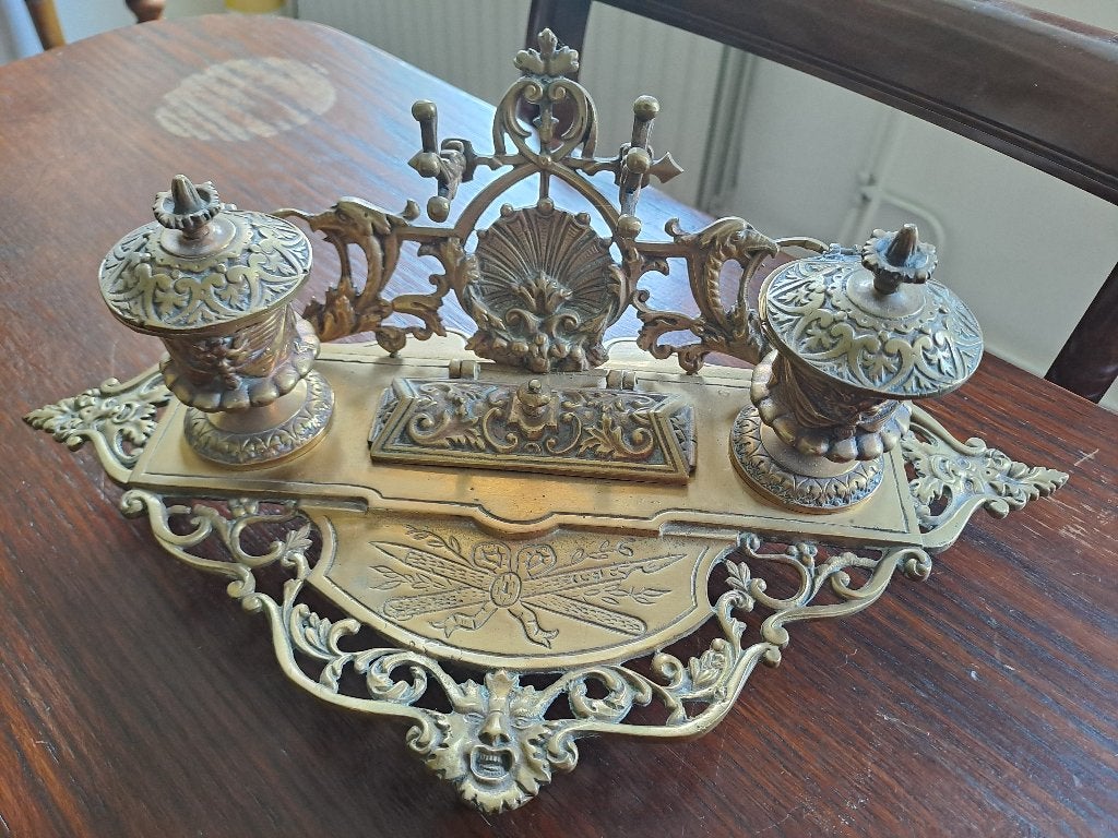 Antieke inktstel uit Brussel/Belgie, Ophalen of Verzenden, Koper