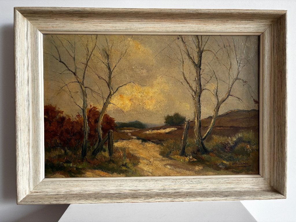 Landschapsschilderij Anton Jakma, Antiek en Kunst, Kunst | Schilderijen | Klassiek, Ophalen