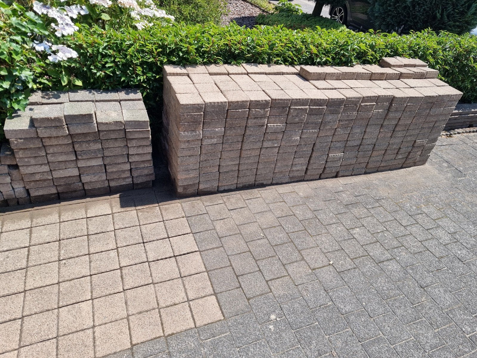 Klinkers 15 x 15 cm. 800 st. geel +140 st.antraciet +, Ophalen, Beton, Klinkers