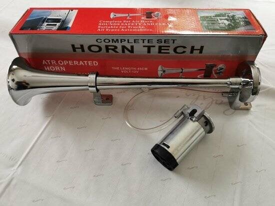 Truck- & boothoorn - Lakro - RVS - 12 V - 450 mm - Met, Niet ingevuld, Niet ingevuld, Niet ingevuld