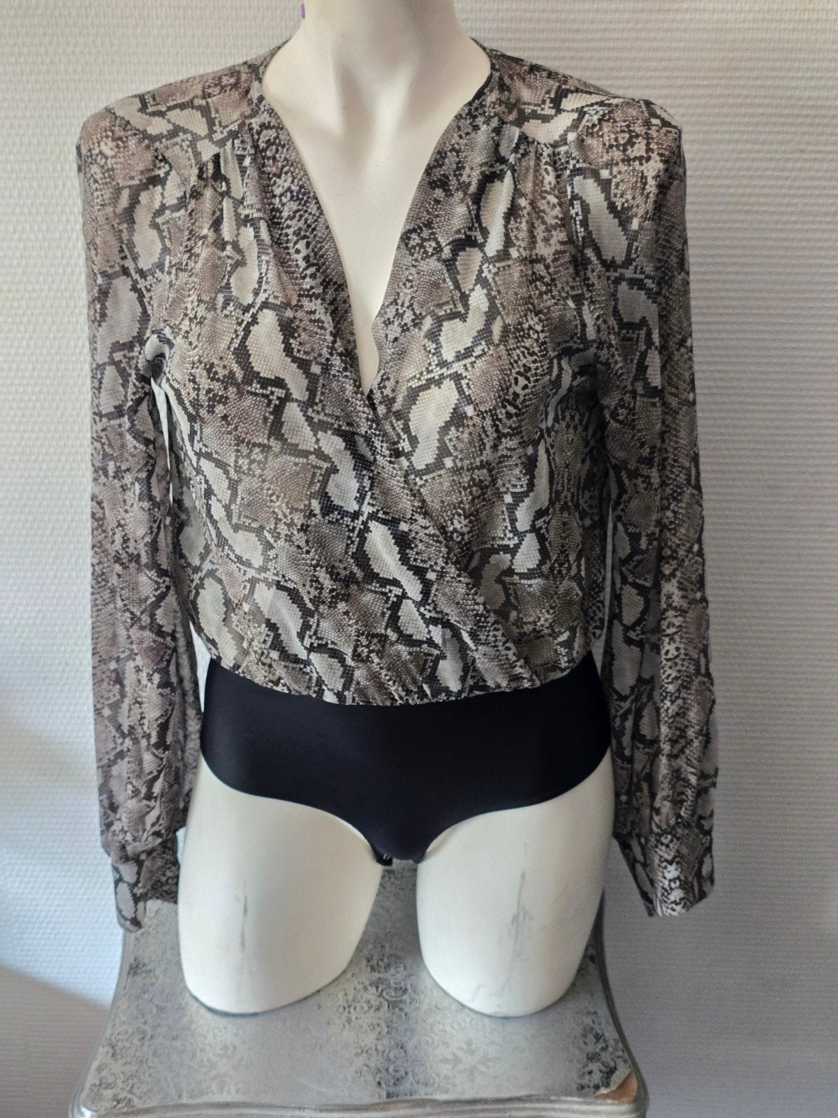Zara body met slangenprint - maat S, Meerkleurig, Zara, Ophalen of Verzenden, Zo goed als nieuw