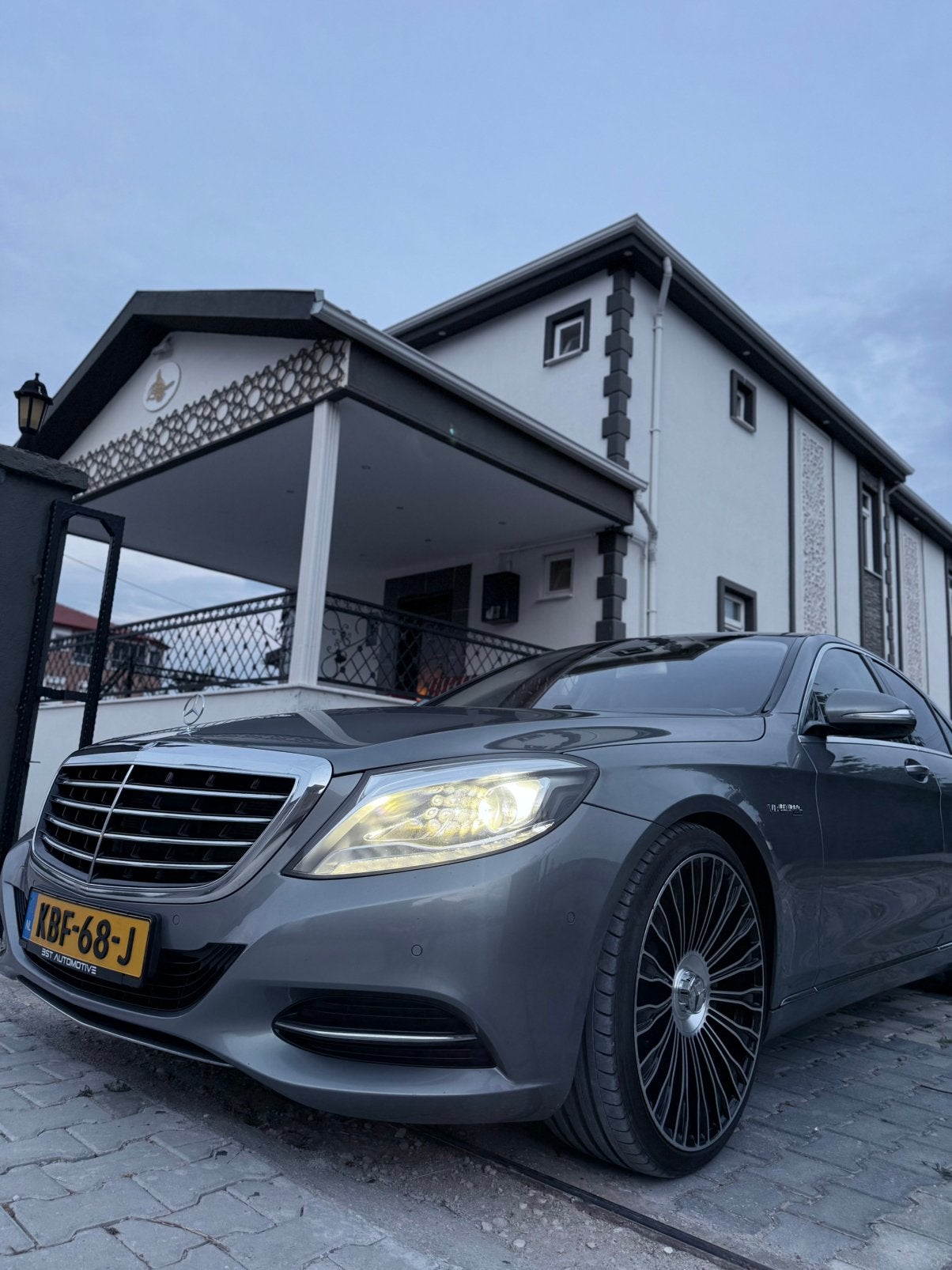 Mercedes-Benz S-Klasse S 500 Aut7 4M Kort 2014 Grijs, Auto's, 8 cilinders, 11 km/l, Vierwielaandrijving, Particulier