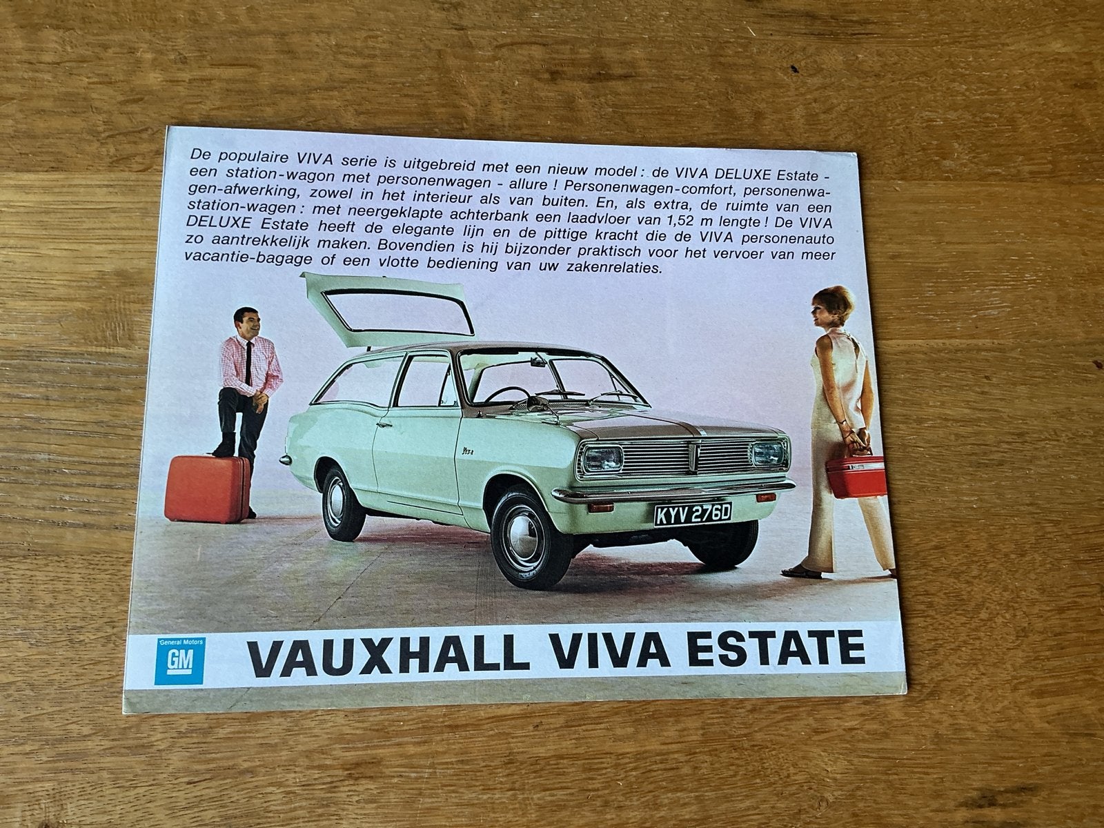 Vauxhall Viva Estate Brochure - Origineel uit de jaren '60, Ophalen of Verzenden, Gelezen, Overige merken