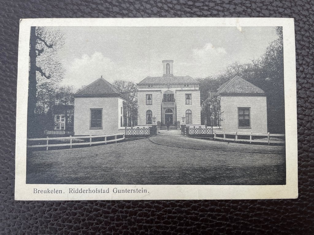 ansichtkaart van Breukelen ; Ridderhofstad Gunterstein., Verzenden, 1940 tot 1960