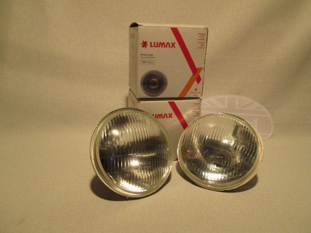 Set 7 inch koplampen bol glas voor o.a. classic mini, Ophalen of Verzenden, Nieuw, Triumph