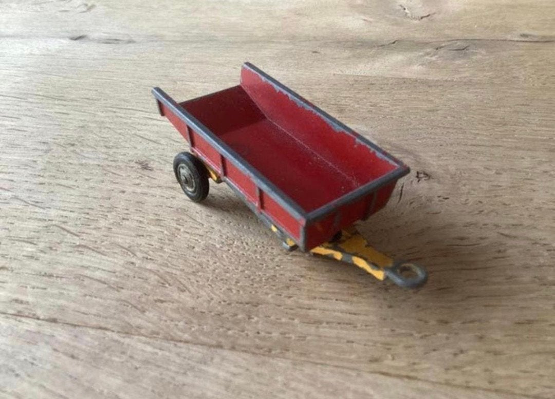 Vroege metalen speelgoed aanhanger ca. 1950, Ophalen of Verzenden, Gebruikt, Tractor of Landbouw