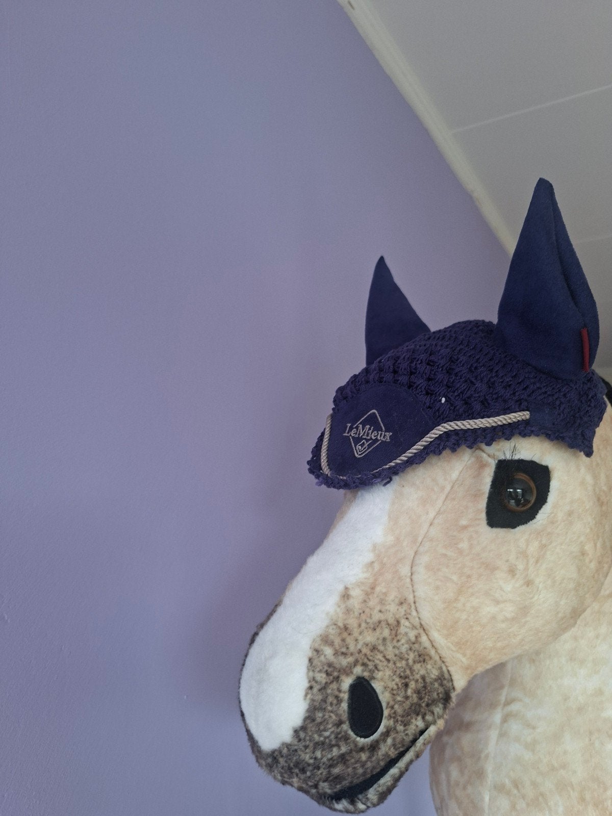 Oornetje LeMieux Stokpaardje Hobby Horse donkerblauw, Ophalen of Verzenden, Zo goed als nieuw, Jongen of Meisje