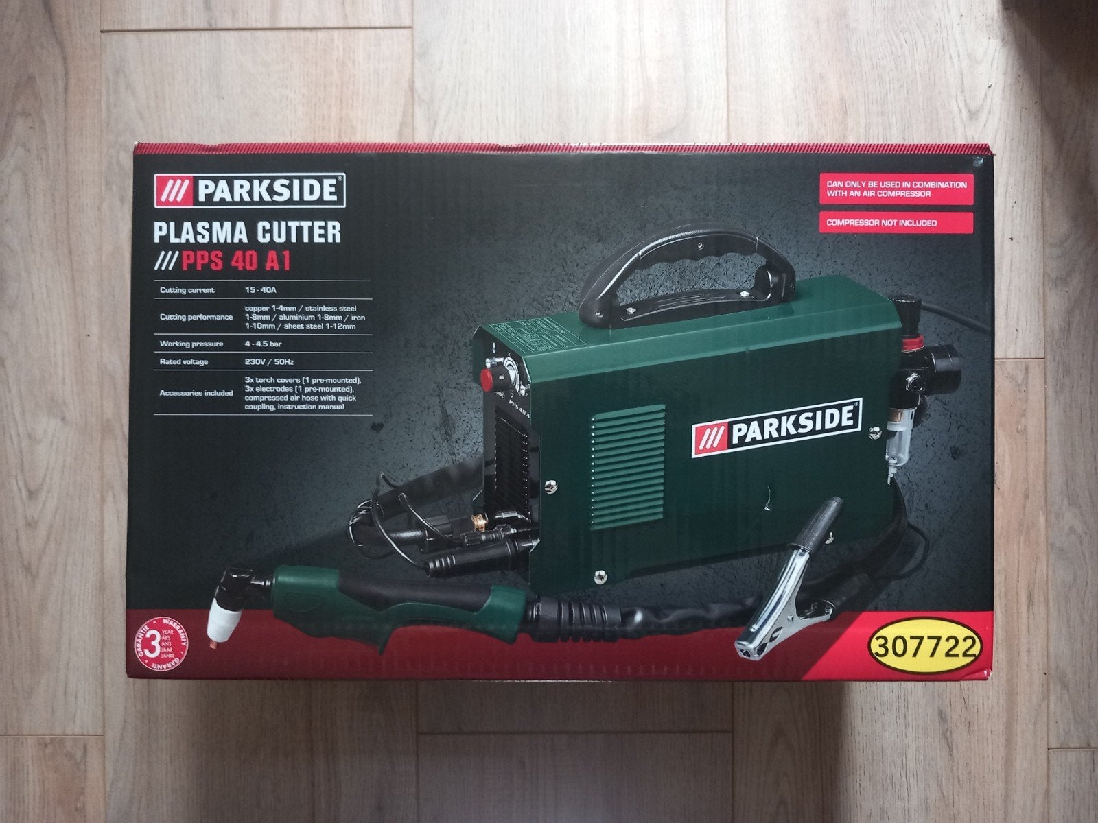 Ongebruikte Parkside Plasma Cutter PPS 40 A1 - Nieuwstaat, Ophalen of Verzenden, Nieuw, Minder dan 150 ampère, Overige typen