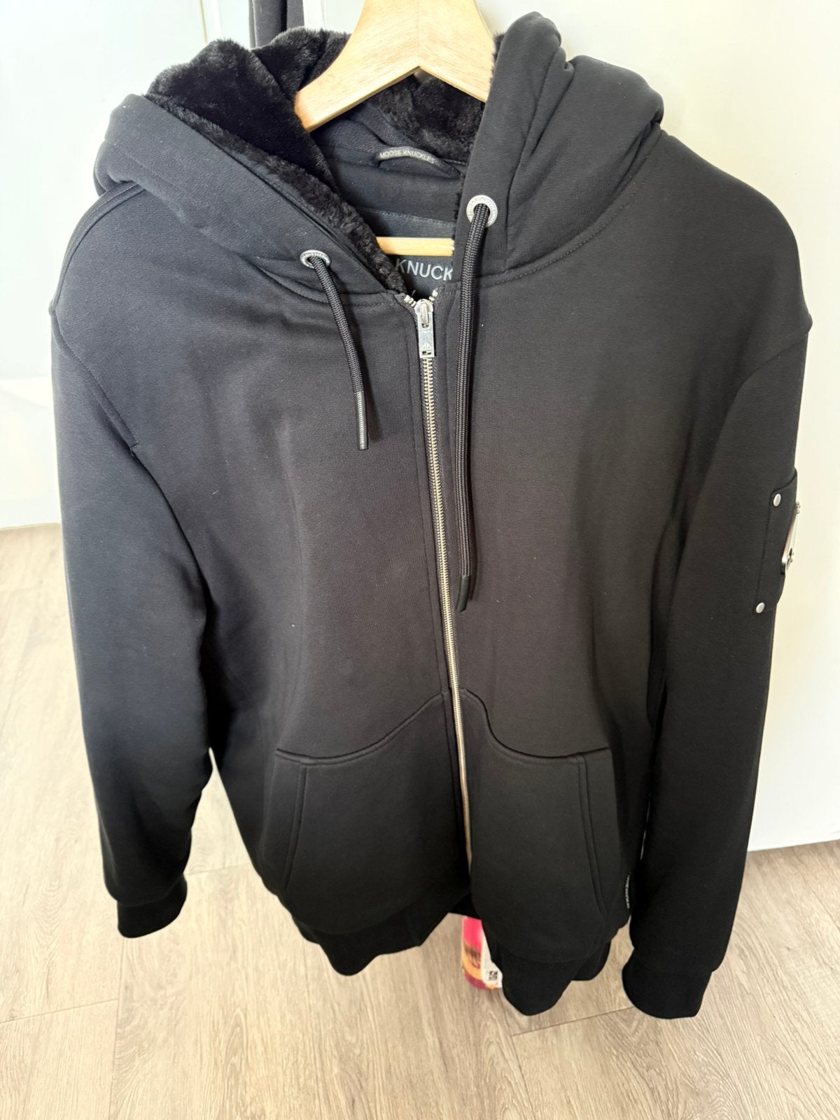 Heren jas moose knuckles, Ophalen of Verzenden, Zo goed als nieuw, Maat 56/58 (XL), Zwart
