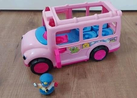 Fisher Price Little People Muziekbus met figuur, Ophalen, Gebruikt, Auto of Voertuig, Met geluid