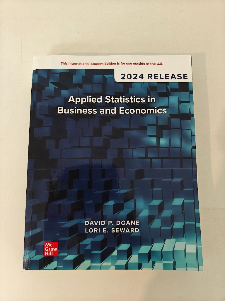 Applied Statistics in Business and Economics (2024), Ophalen of Verzenden, Doane & Seward, Beta, WO